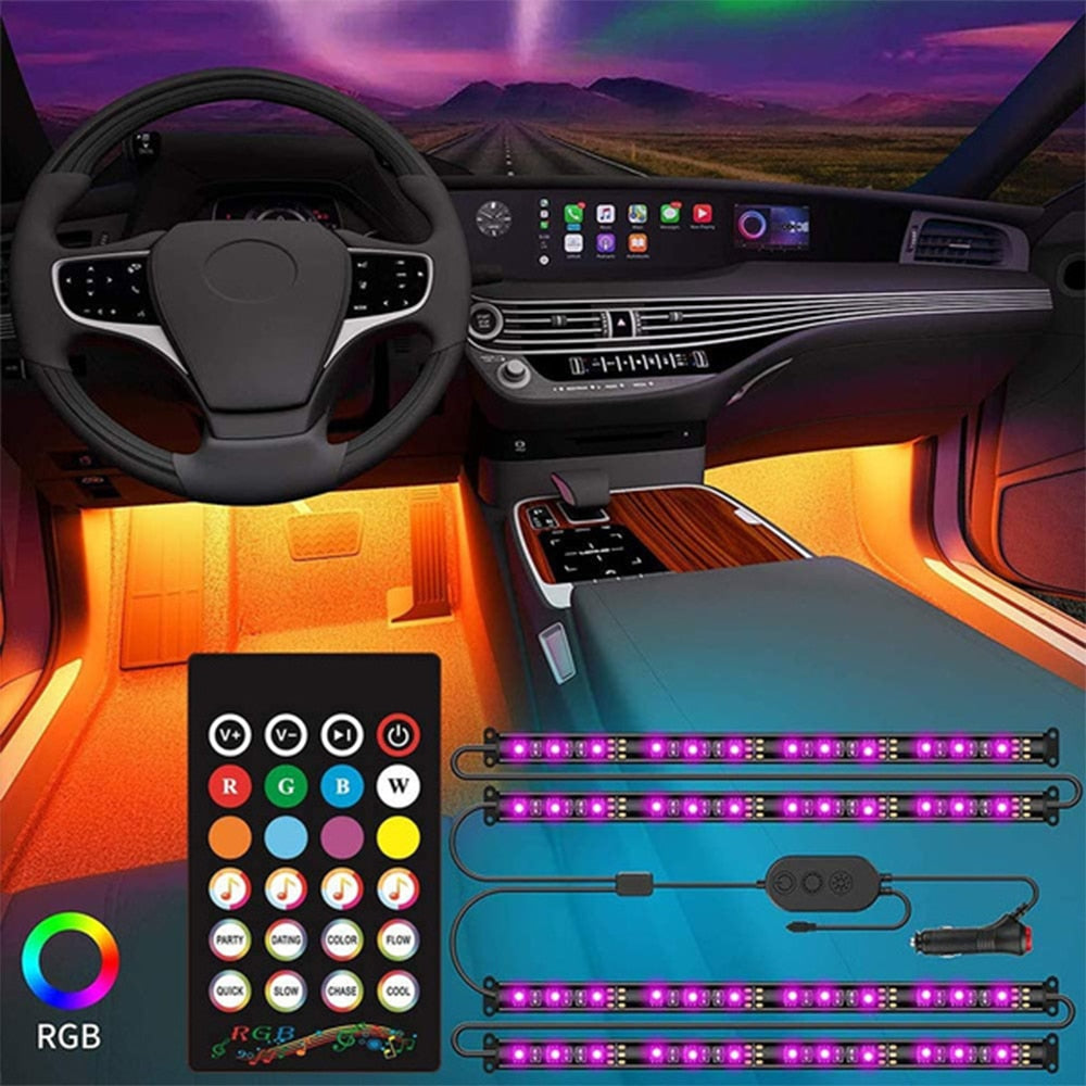 Car Foot Ambient Light with USB Control App
