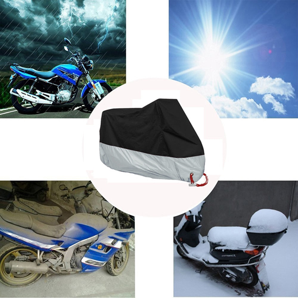 Motorcycle Bike Scooter Cover Rain Dustproof Universal Uv Protector Cover M L XL 2XL 3XL 4XL
