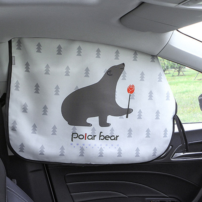 Car Window Sunshade Cover Magnetic Curtain UV Protection