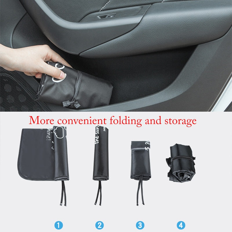Car Window Sunshade Cover Magnetic Curtain UV Protection