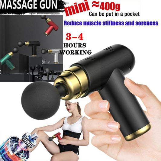 Mini Fascia Gun Fitness Massage Deep Tissue Muscle Sport Massager Pain Relief
