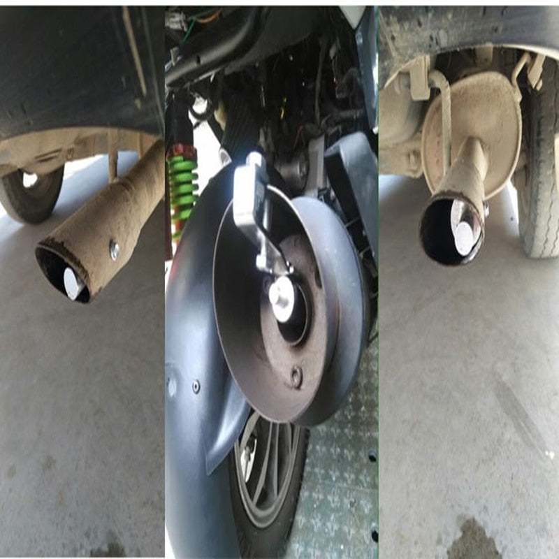 Car Exhaust Fake Turbo Whistle Pipe Sound Muffler Blow Off Valve Universal Simulator Whistler Replace Parts