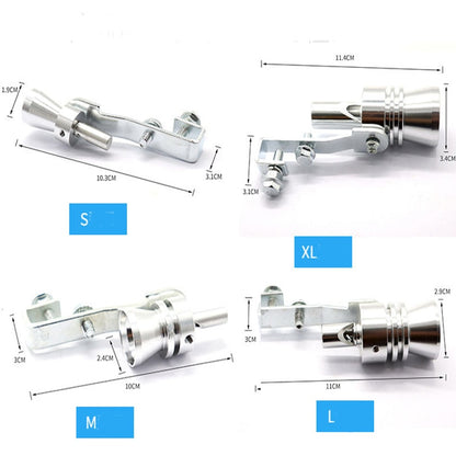 Car Exhaust Fake Turbo Whistle Pipe Sound Muffler Blow Off Valve Universal Simulator Whistler Replace Parts