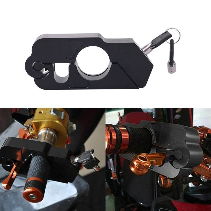 Motorcycle Handlebar Lock Brake Solid Imitating Steel Pull Rod