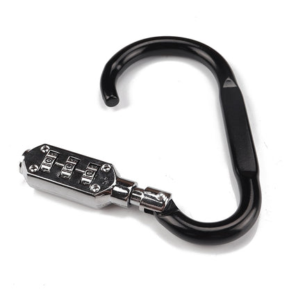 Motorcycle Bicycle Scooter Lock With Steel Wire Cable PIN Lock Carabiner