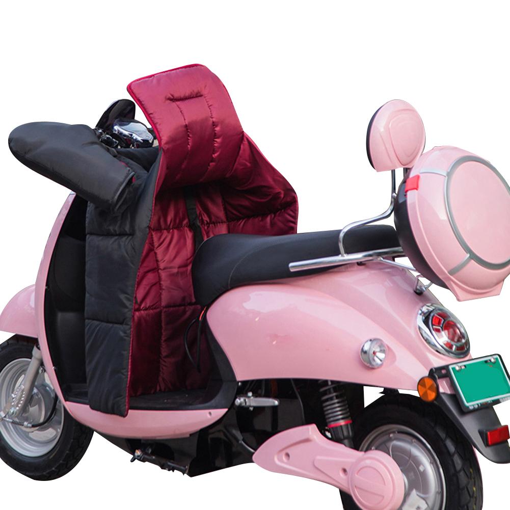Motorcycle Leg Lap Cover with Handlebar Muffs Windproof Apron