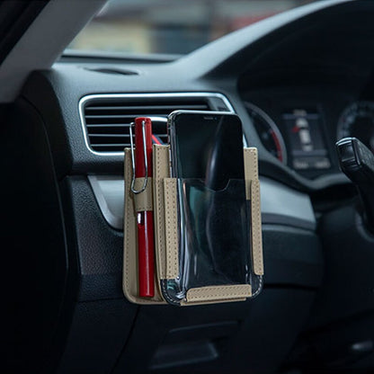 Car Vent Pocket Automotive Vent Phone Holder with Storage Box In-car Hanging Bag