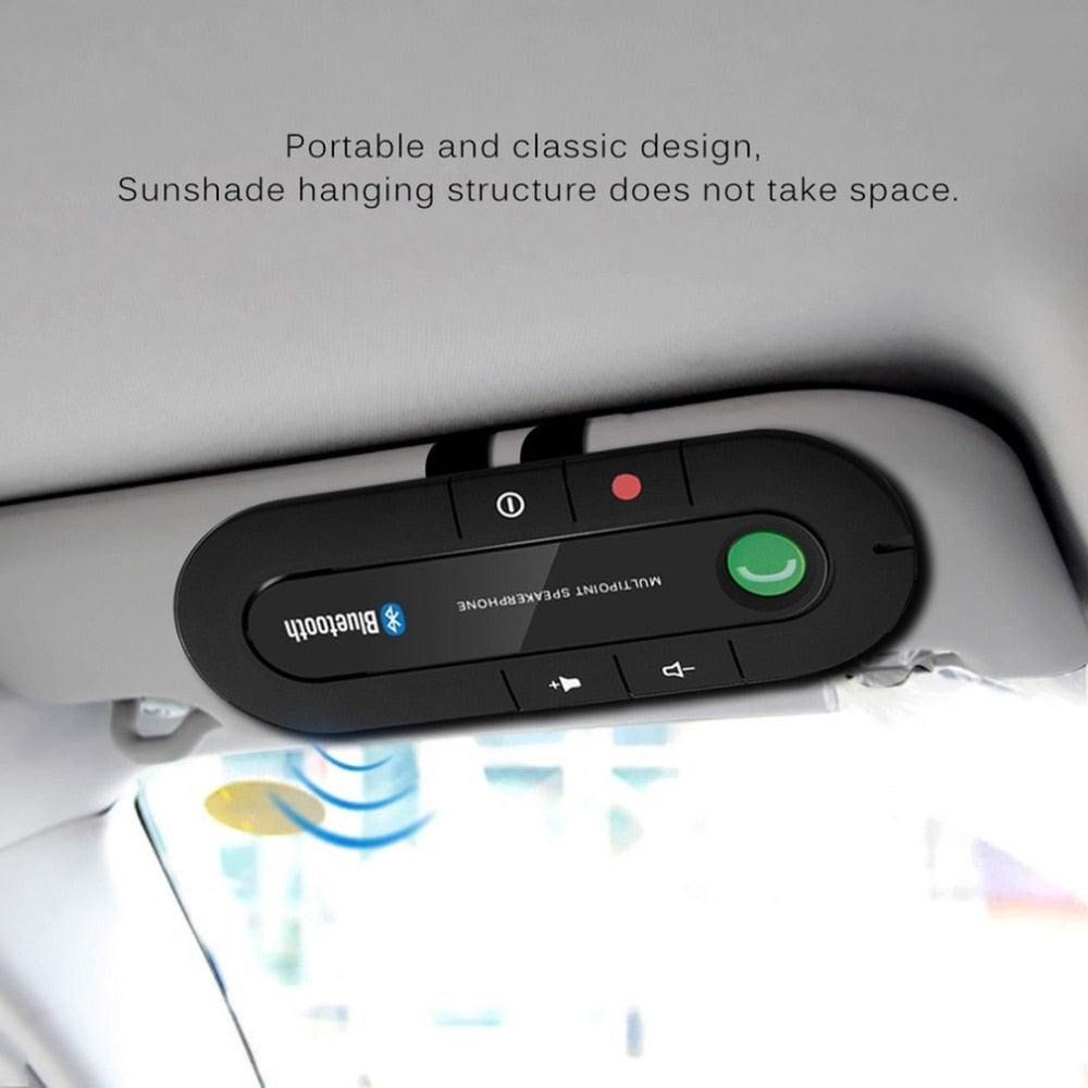 Car Kit MP3 Music Player Multipoint Speakerphone Wireless Bluetooth Handsfree for IPhone Android
