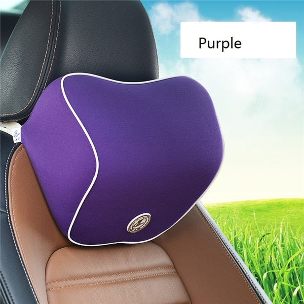 Car Headrest Pillow And Seat Cushion Orthopedic Design Memory Foam