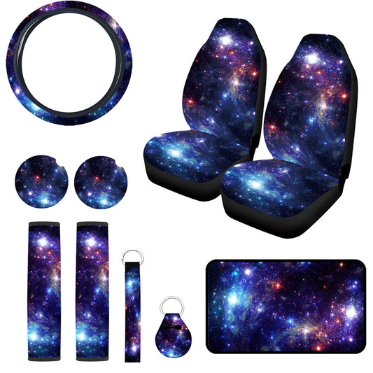 Car Seat Cushion Covers Wolf Skull Plant Universal Front Protector