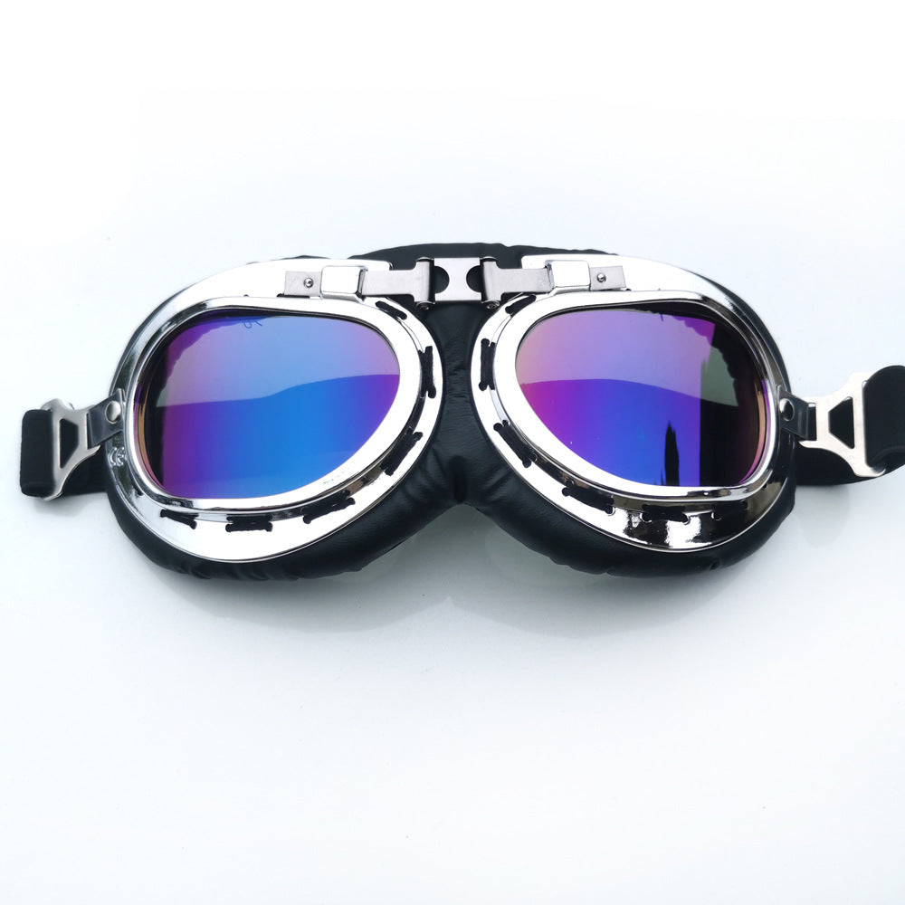 Motorcycle Goggles UV400 Glasses Vintage Classic Goggles for Cycling