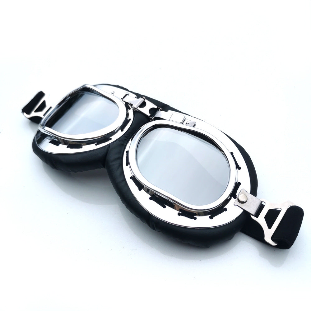 Motorcycle Goggles UV400 Glasses Vintage Classic Goggles for Cycling
