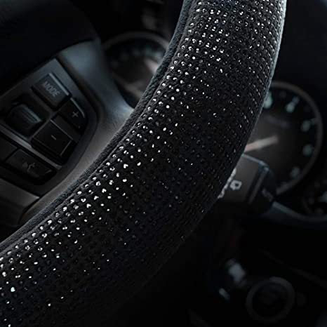 Car Steering Wheel Cover Glitter Crystal Rings
