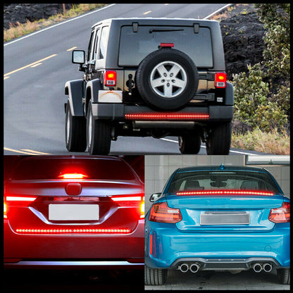 Car LED Pickup Arrow Red Flowing Yellow Turn Signal Lamp Scanning Brake Light Bar 100cm