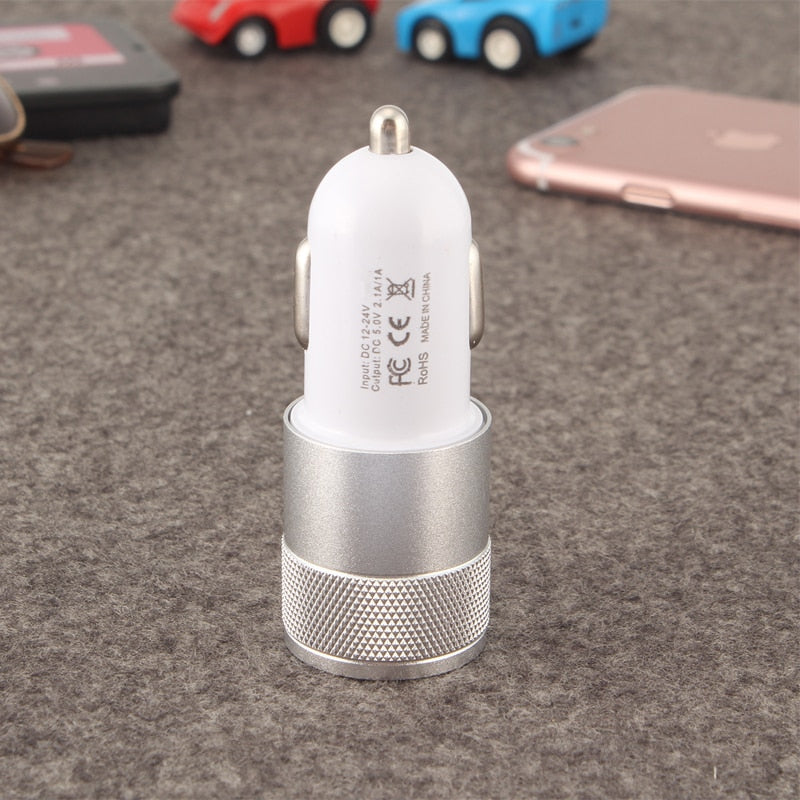 Mobile Phone Quick Charger Car Accessories 2 Port for IPhone Samsung Tablet