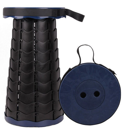 Portable Folding Seat Cushion Retractable Plastic Outdoor Telescopic Chair