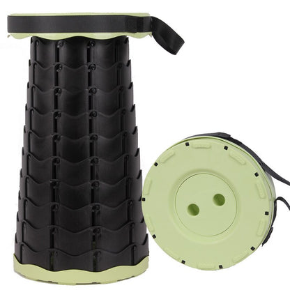 Portable Folding Seat Cushion Retractable Plastic Outdoor Telescopic Chair