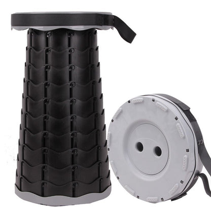 Portable Folding Seat Cushion Retractable Plastic Outdoor Telescopic Chair