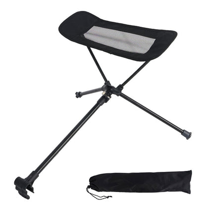 Outdoor Folding Chair Footrest Recliner Lazy Retractable Leg Chair