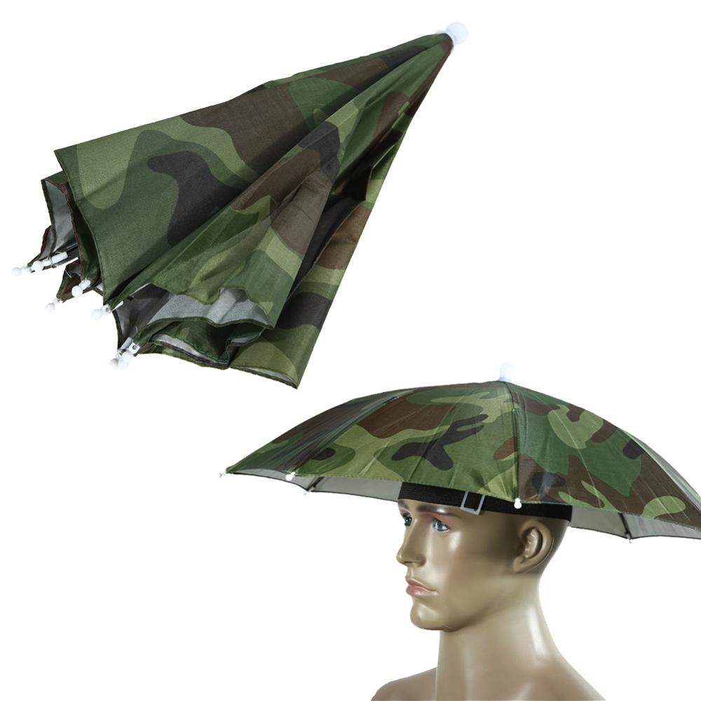 Portable Foldable Camping Outdoor Rain Umbrella Hat