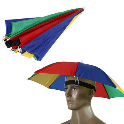 Portable Foldable Camping Outdoor Rain Umbrella Hat