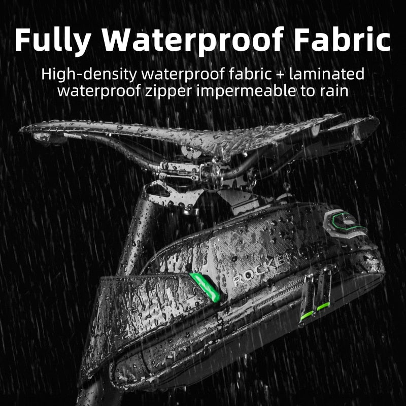 Bicycle Rainproof Rear Shockproof Saddle Bag For Refletive ReLarge Capatity Seatpost