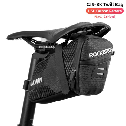Bicycle Rainproof Rear Shockproof Saddle Bag For Refletive ReLarge Capatity Seatpost