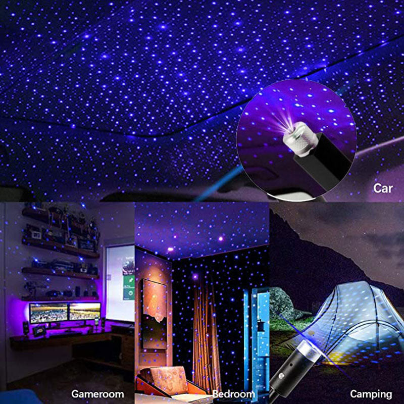 Romantic LED Car Star Night USB Decorative Projector Atmosphere Galaxy Lamp