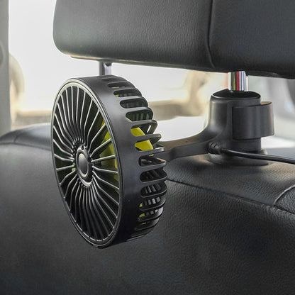 Universal Car Fan Car Back Seat Headrest 3 Speeds 5V USB Air Cooling Fan