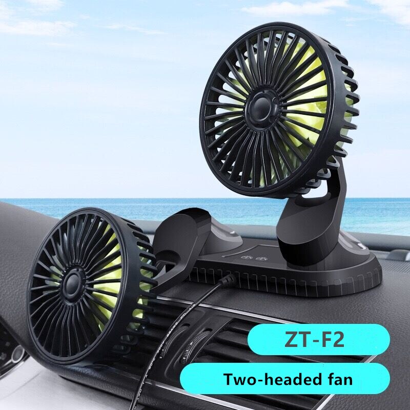 Car Fan Universal Large Wind Three Speed Control USB 5V Mini Fan 5.5 Inch