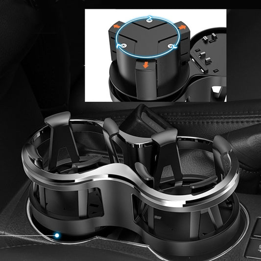 Car Double Hole Cup Organizer Drinks Universal Holder