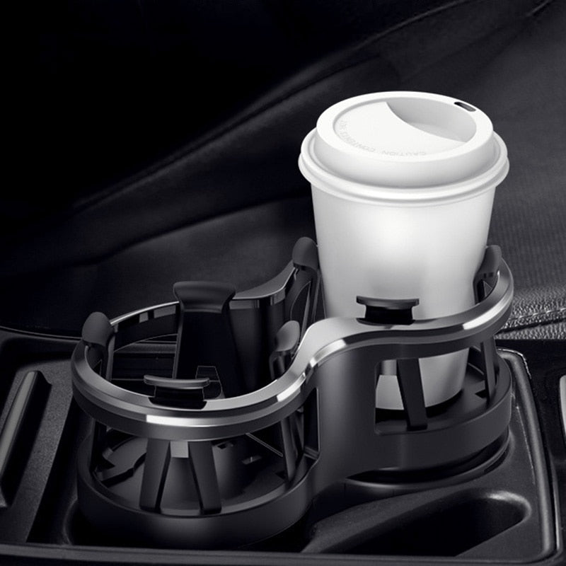 Car Double Hole Cup Organizer Drinks Universal Holder