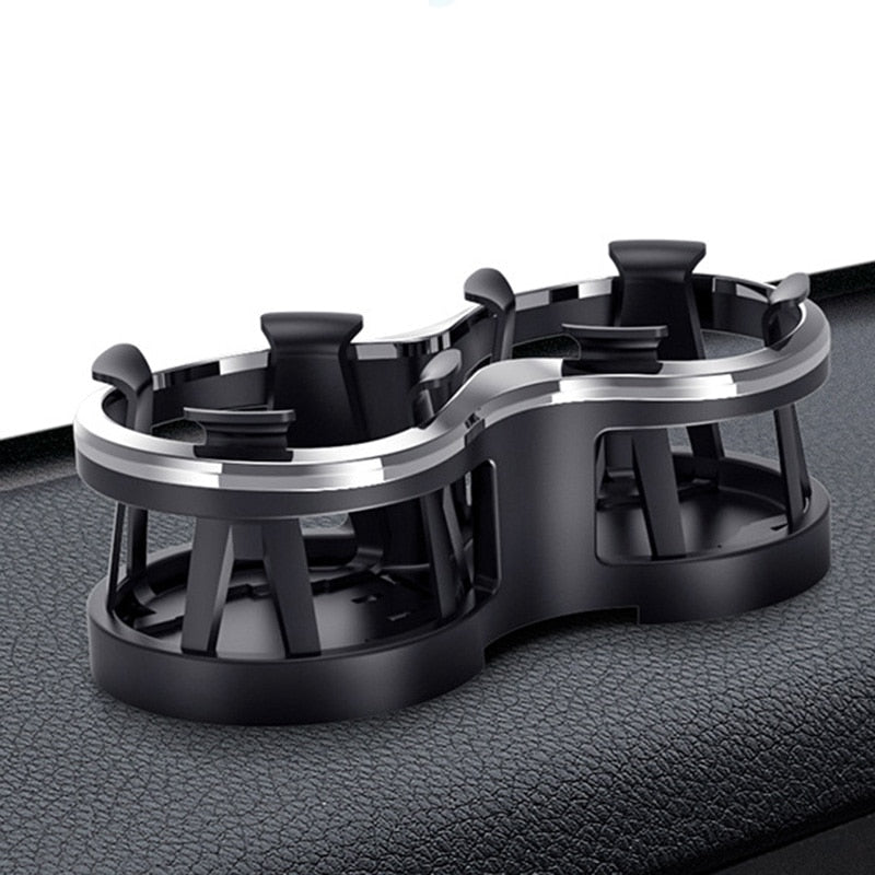 Car Double Hole Cup Organizer Drinks Universal Holder