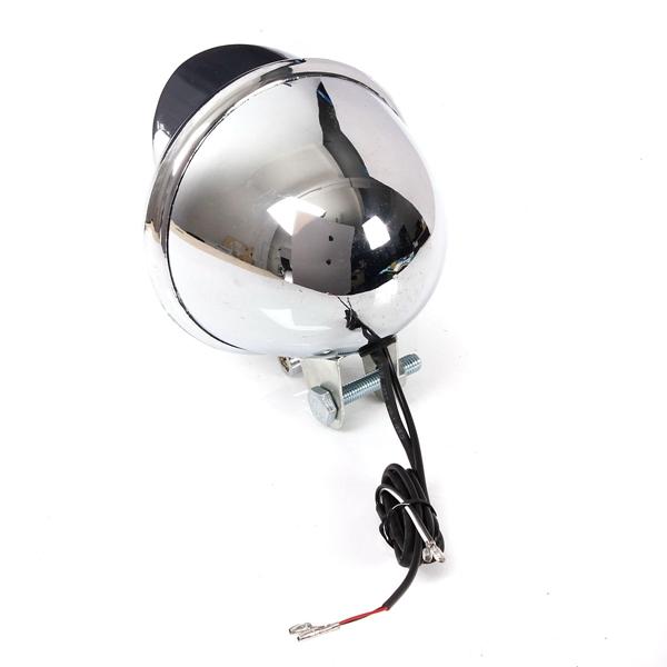 Motorcycle LED Headlight Lamp Chrome Case
