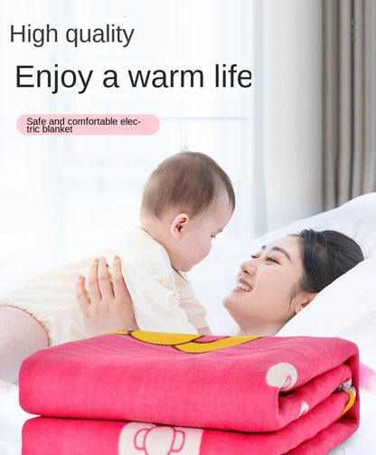 Single and Double Control Dormitory Household Electric Blanke Cushion