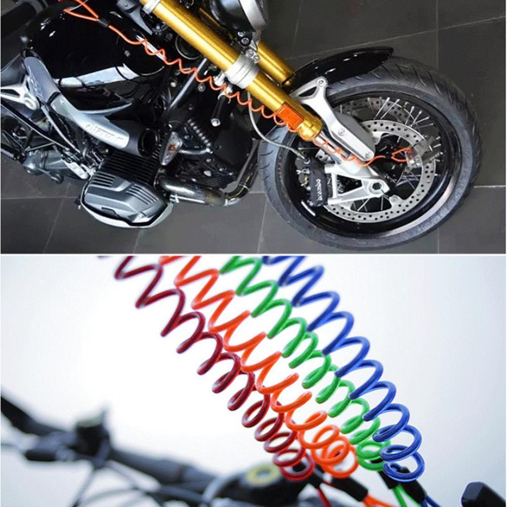 Motorcycle Lock Rope Disc Reminder Cable