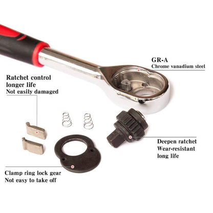 Car Bicycle Motorcycle Repairing Tool Socket Wrench Set Screwdriver Socket 1/4 3/8 Inch