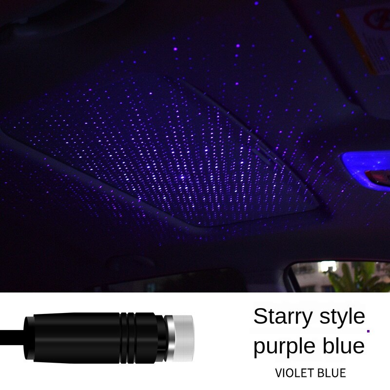 LED Laser Atmosphere Ambient Projector Lights USB Auto Decoration