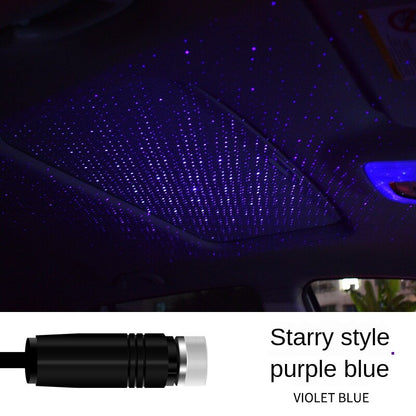 LED Laser Atmosphere Ambient Projector Lights USB Auto Decoration