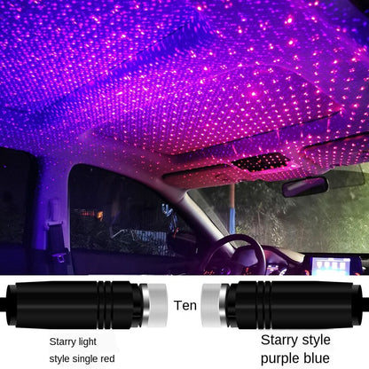 LED Laser Atmosphere Ambient Projector Lights USB Auto Decoration