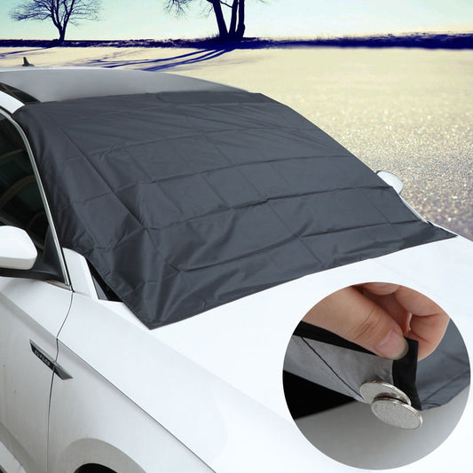 Car Sunshade Magnetic Windshield Silver Waterproof Dust Protector