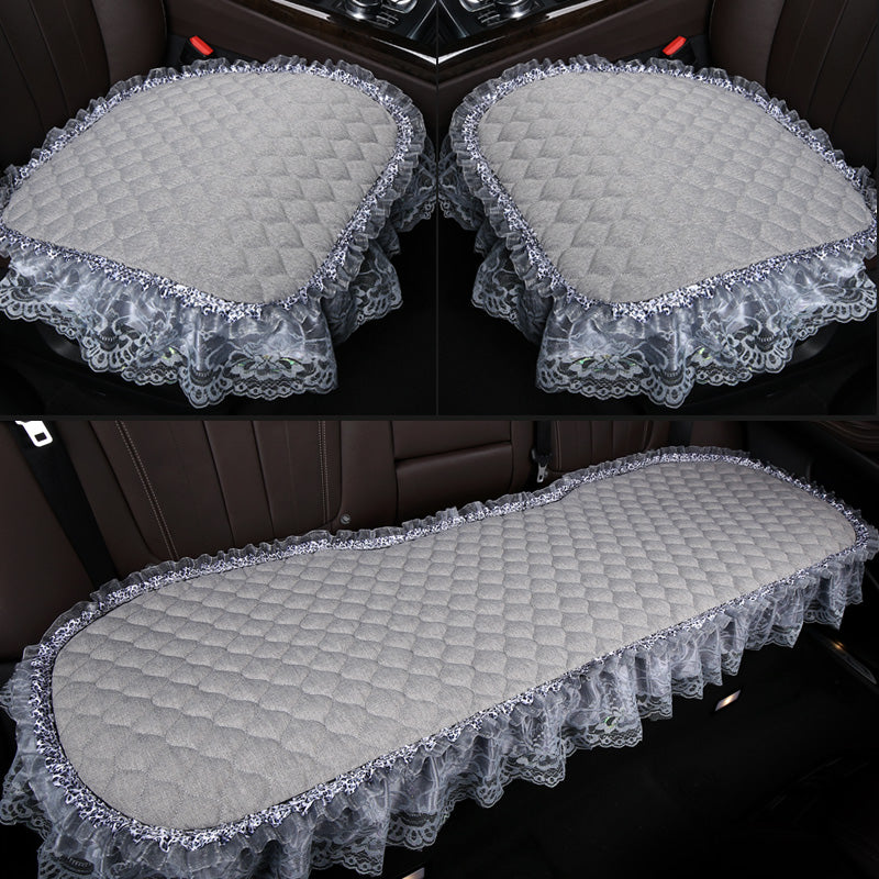 Summer Lace Car Flax Seat Cushion Pad Auto Rear Protector