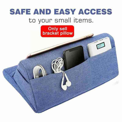 Tablet PC Stand Holder Computer Cushion Linen Cotton Lightweight Storage