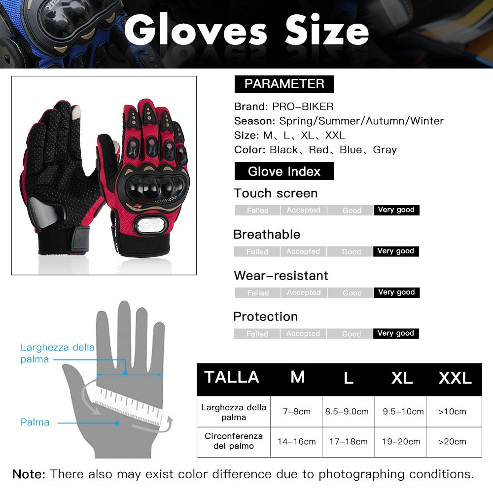 Motorcycle Glove Touchscreen Power Sports Racing Gloves
