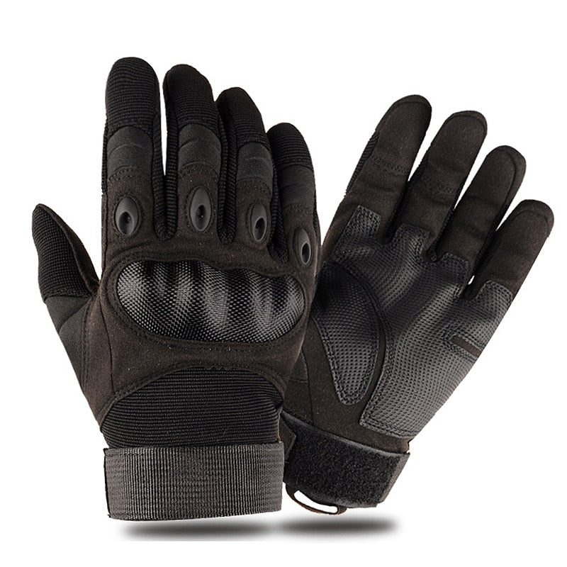 Motorcycle Gloves Artificial Leather Full Finger Protective Gear Racing Biker Riding