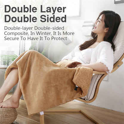 USB Electric Heating Blanket Portable Winter Warm Soft Thicker Cushion