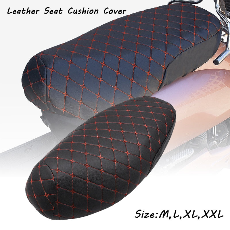 Motorcycle Universal Leather Seat Cushion 3D Sunscreen Waterproof Protector