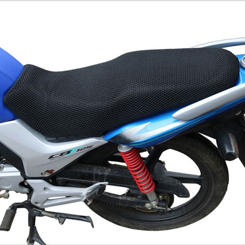 Motorcycle Electric Bike Protecting Cushion Seat Net 3D Mesh Saddle Seat