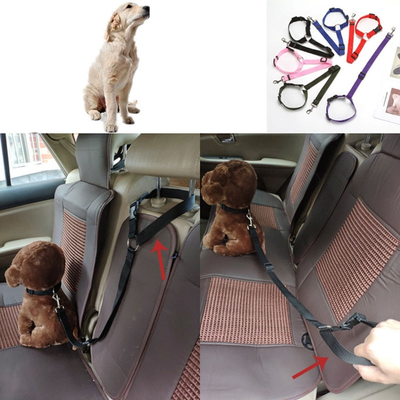Car Seat Belt Universal Practical Dog Cat Pet Safety Adjustable Harness Leash