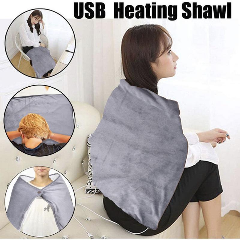 Warm Heating Shawl USB Electric Heating Blanket Electric Cushion